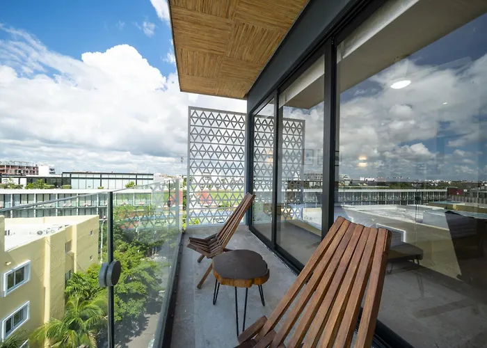Luxury Equipped With Rooftop Pool & Gym - Piedra Azul 605 Apartment