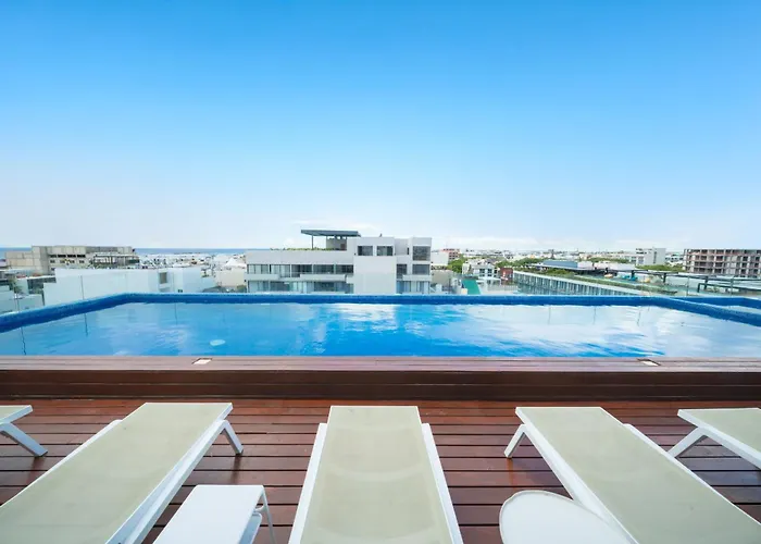 Apartment Luxury Equipped With Rooftop Pool & Gym - Piedra Azul 605 Playa del Carmen