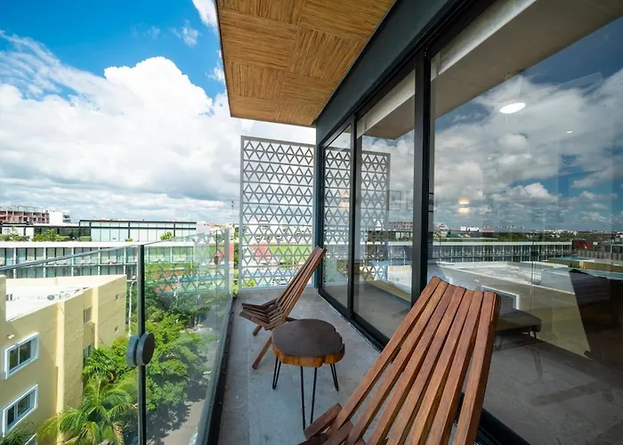 Piedra Azul - Modern With Balcony Apartment Playa del Carmen